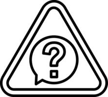 Question Line Icon vector