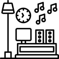 Entertainment Line Icon vector