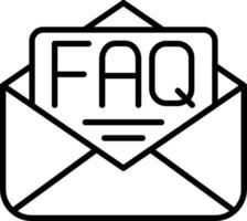 Mail Line Icon vector