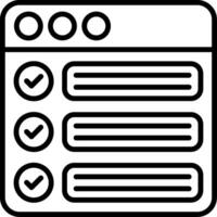 Schedule Line Icon vector