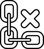 Delete Line Icon vector