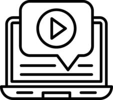 Tutorial Line Icon vector