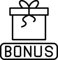 Bonus Line Icon vector