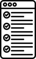Bullet List Line Icon vector