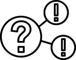 Questions Line Icon vector