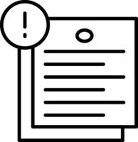 Notes Line Icon vector