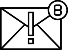 Spam Line Icon vector