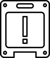 Alert Line Icon vector