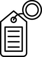 Label Line Icon vector
