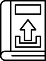 Upload Line Icon vector