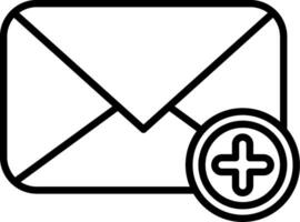 Mail Line Icon vector