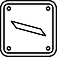 Arabic Language Line Icon vector