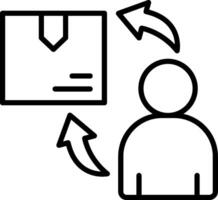 Feedback Line Icon vector