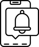 Smartphone Line Icon vector