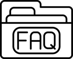 Folder Line Icon vector