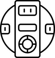 Robot Line Icon vector