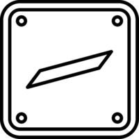 Arabic Language Line Icon vector