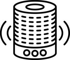 Smart Speaker Line Icon vector