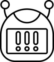 Bot Line Icon vector