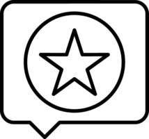Chat Bubble Line Icon vector