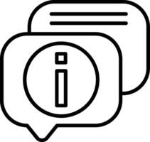 Information Line Icon vector