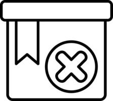 Rejected Line Icon vector