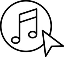 Music Line Icon vector