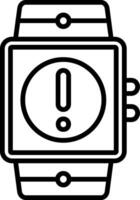 Alert Line Icon vector