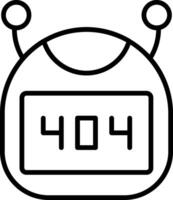 Bot Line Icon vector