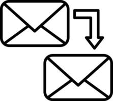Mail Line Icon vector