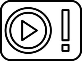 Player Line Icon vector