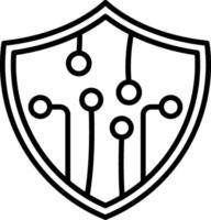 Security Line Icon vector