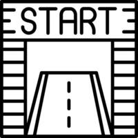 Start Line Icon vector