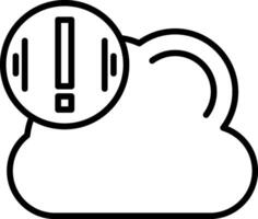 Cloud Storage Line Icon vector