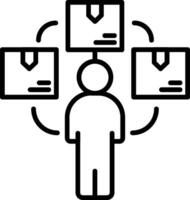 Job Line Icon vector