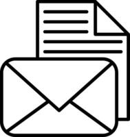 Sent Line Icon vector