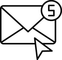 Mail Line Icon vector