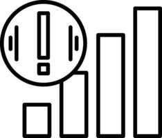 No Signal Line Icon vector