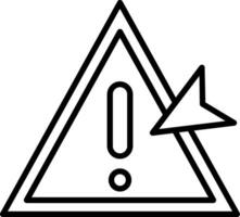 Warning Line Icon vector