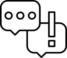Chat Line Icon vector