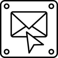 Mail Line Icon vector