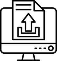 Upload Line Icon vector