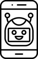 Mobile Line Icon vector