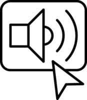 Sound Line Icon vector