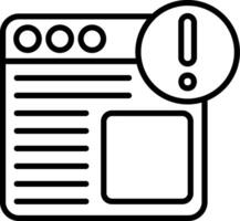 Reminder Line Icon vector