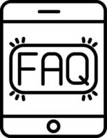 Tablet Line Icon vector
