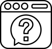 Webpage Line Icon vector