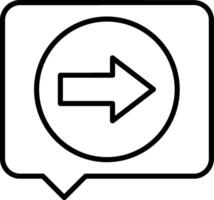 Topic Line Icon vector