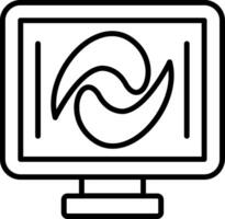 Vortex Line Icon vector
