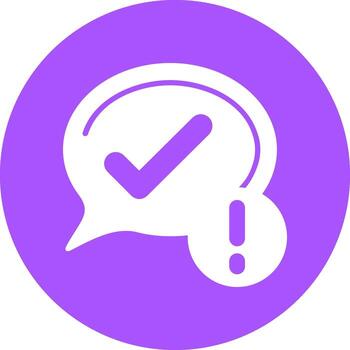 Checkmark Solid Circle Style Icon vector